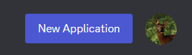 The New Application button